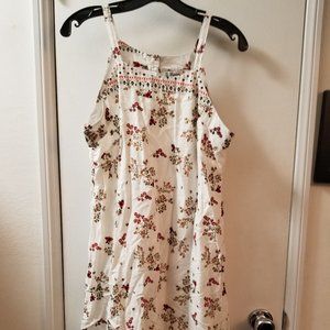 sleeveless floral dress